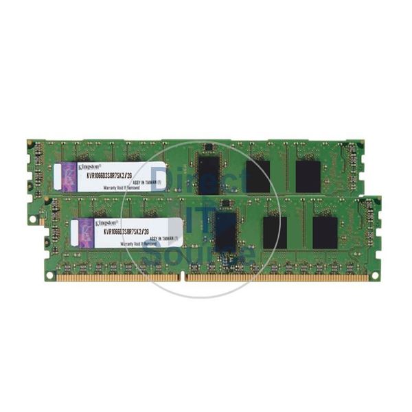Kingston KVR1066D3S8R7SK2/4G - 4GB 2x2GB DDR3 PC3-8500 ECC Registered 240Pins Memory
