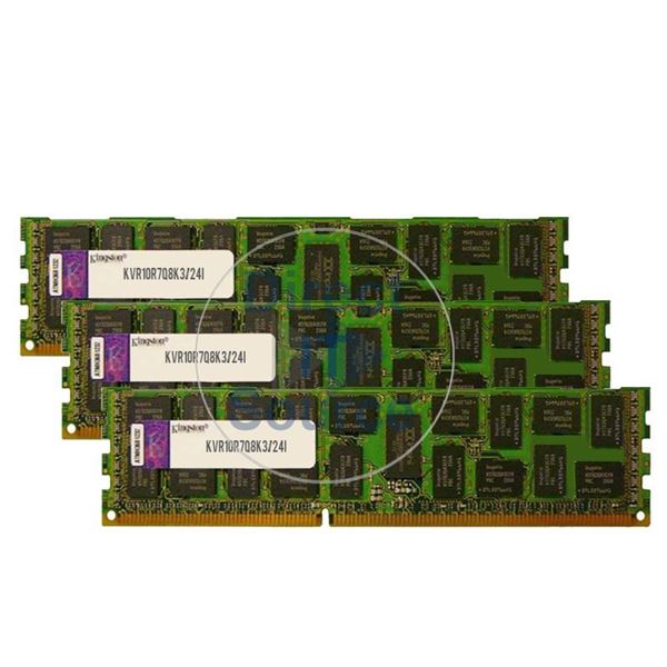Kingston KVR10R7Q8K3/24I - 24GB 3x8GB DDR3 PC3-8500 ECC Registered 240Pins Memory