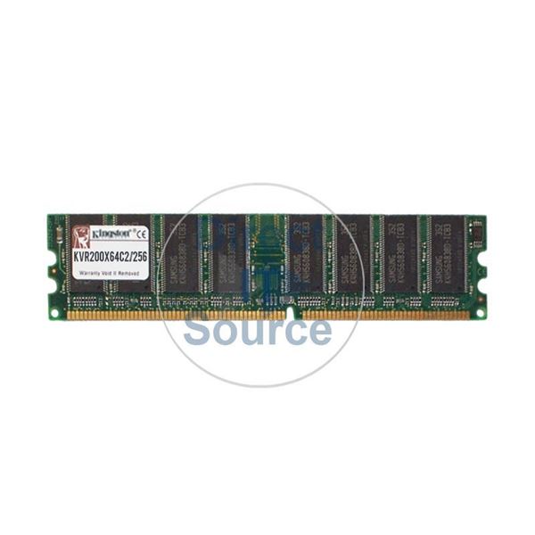 Kingston Technology KVR200X64C2/256 - 256MB DDR PC-1600 Non-ECC Unbuffered 184-Pins Memory