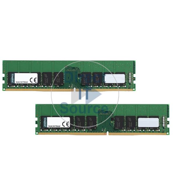 Kingston KVR21E15D8K2/32 - 32GB 2x16GB DDR4 PC4-17000 ECC Unbuffered 288-Pins Memory