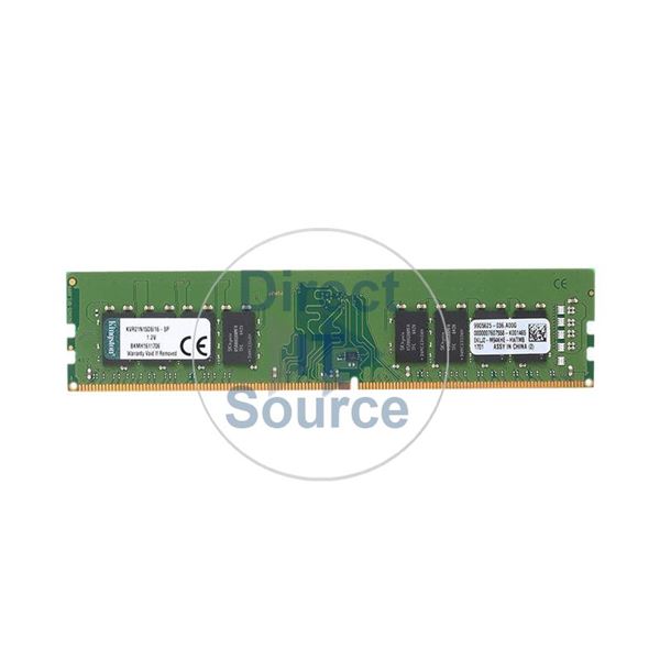 Kingston KVR21N15D8/16 - 16GB DDR4 PC4-17000 Non-ECC Unbuffered 288-Pins Memory