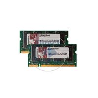 Kingston KVR333X64SC25/512BK - 512MB 2x256MB DDR PC-2700 Non-ECC Unbuffered 200-Pins Memory