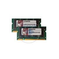 Kingston KVR333X64SC25/512CR - 512MB 2x256MB DDR PC-2700 Non-ECC Unbuffered 200-Pins Memory