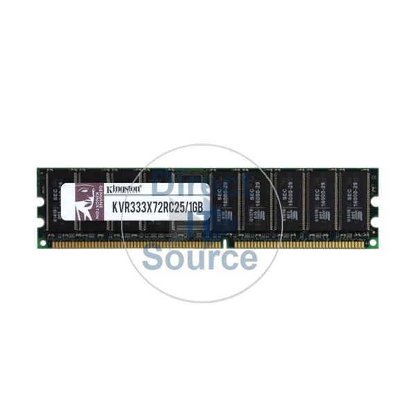 Kingston KVR333X72RC25/1GB - 1GB DDR PC-2700 ECC Registered 184-Pins Memory