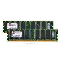 Kingston KVR400AK2/2G - 2GB 2x1GB DDR PC-3200 Non-ECC Unbuffered 184-Pins Memory