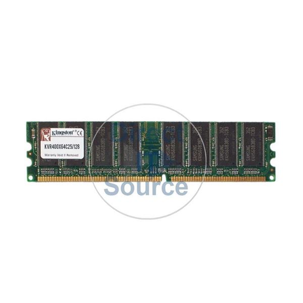 Kingston Technology KVR400X64C25/128 - 128MB DDR PC-3200 Non-ECC Unbuffered 184-Pins Memory