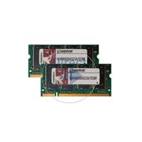 Kingston KVR400X64SC3A/512BK - 512MB 2x256MB DDR PC-3200 Non-ECC Unbuffered 200-Pins Memory