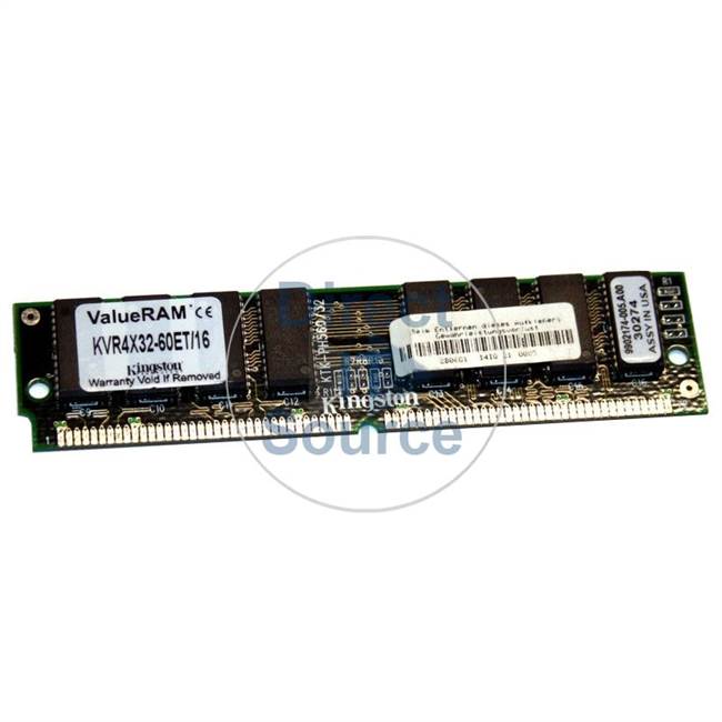 Kingston KVR4X32-60ET/16 - 16MB EDO Non-ECC 72-Pins Memory