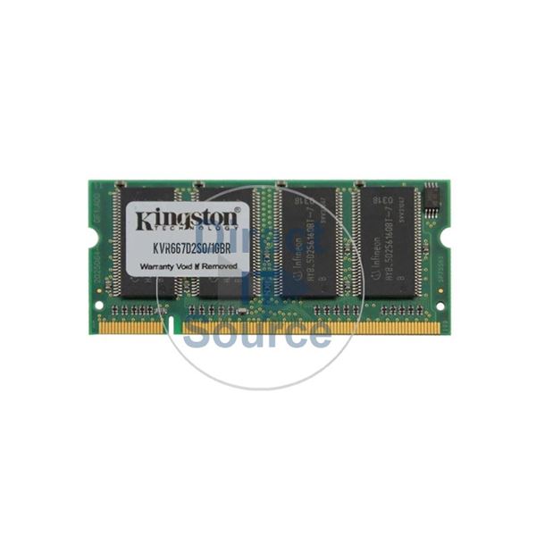 Kingston KVR667D2S0/1GBR - 1GB DDR2 PC2-5300 Memory