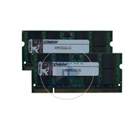 Kingston KVR667D2S5K2/2G - 2GB 2x1GB DDR2 PC2-5300 Non-ECC Unbuffered 200Pins Memory