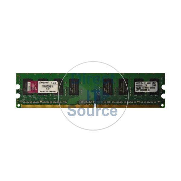 Kingston KVR800D2N6/1G - 1GB DDR2 PC2-6400 NON-ECC UNBUFFERED 240-Pins Memory