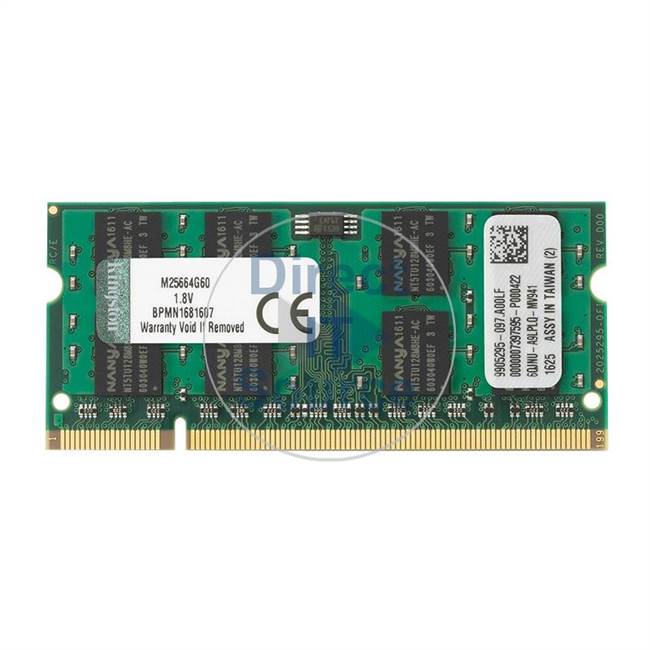 Kingston M25664G60 - 2GB DDR2 PC2-6400 Non-ECC Unbuffered 200-Pins Memory