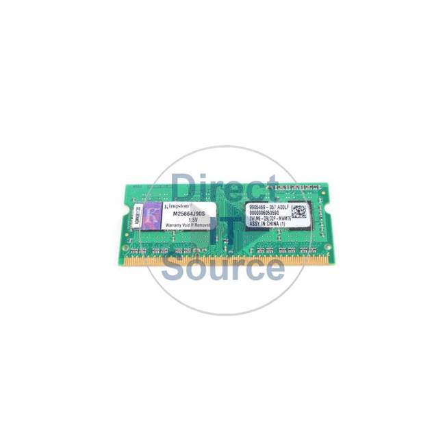 Kingston M25664J90S - 2GB DDR3 PC3-10600 Non-ECC Unbuffered 204-Pins Memory