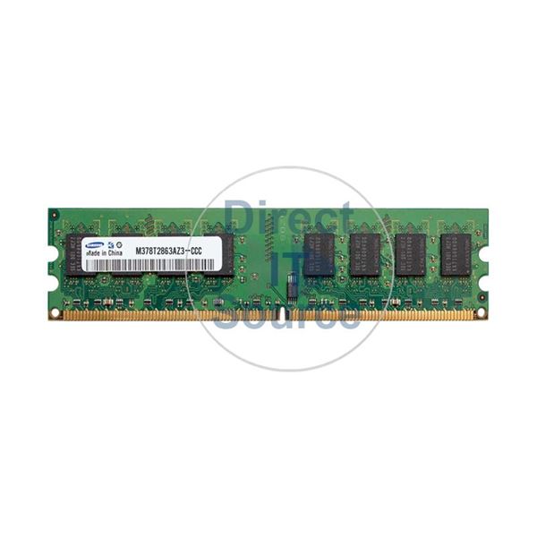 Samsung M378T2863AZ3-CCC - 1GB DDR2 PC2-3200 Non-ECC Unbuffered 240-Pins Memory