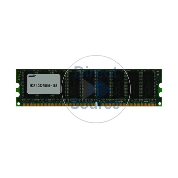 Samsung M381L2923BUM-LB3 - 1GB DDR PC-2700 ECC Unbuffered 184-Pins Memory