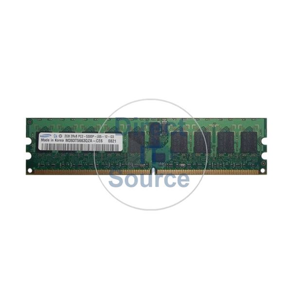 Samsung M393T5663QZA-CE6 - 2GB DDR2 PC2-5300 ECC REGISTERED 240 Pins Memory