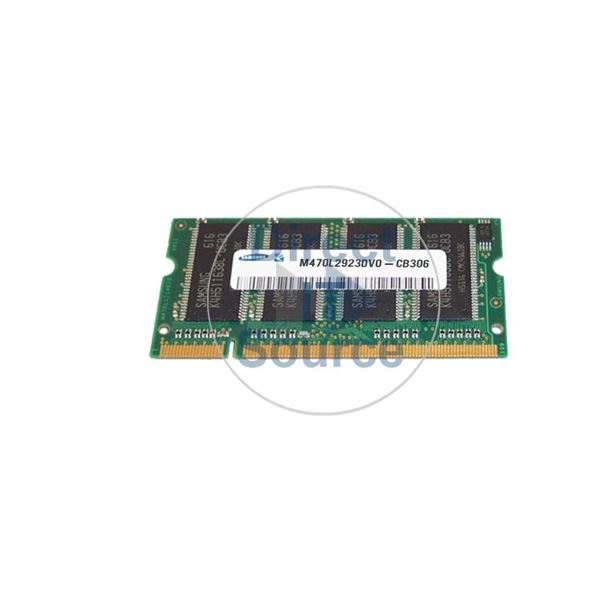 Samsung M470L2923DV0-CB306 - 1GB DDR PC-2700 Non-ECC Unbuffered 200-Pins Memory