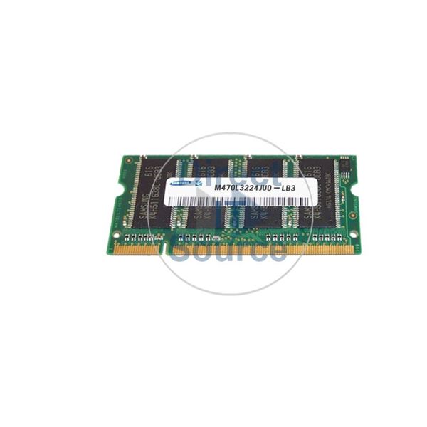 Samsung M470L3224JU0-LB3 - 256MB DDR PC-2700 Non-ECC Unbuffered 200-Pins Memory