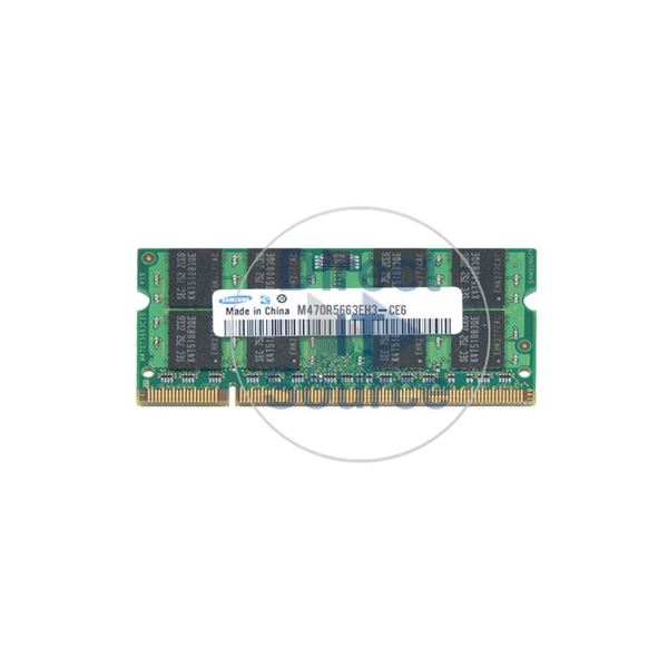 Samsung M470R5663EH3-CE6 - 2GB DDR2 Non-ECC Unbuffered 200-Pins Memory