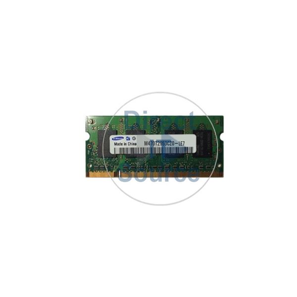 Samsung M470T2953CZ0-LE7 - 1GB DDR2 PC2-6400 Non-ECC Unbuffered 200-Pins Memory