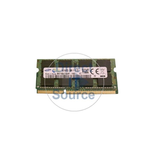 Samsung M471B5173QHY-YK0 - 4GB DDR3 PC3-12800 Non-ECC Unbuffered 204-Pins Memory