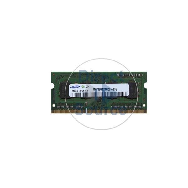 Samsung M471B6474CZ0-CF7 - 512MB DDR3 PC3-6400 Non-ECC Unbuffered 204-Pins Memory