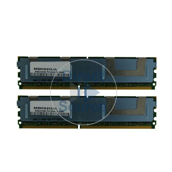 Apple MB092G/A - 8GB 2x4GB DDR2 PC2-6400 ECC Fully Buffered 240-Pins Memory