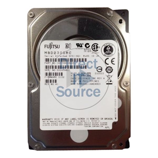 Fujitsu MBD2300RC - 300GB 10K SAS 6.0Gbps 2.5" 16MB Cache Hard Drive