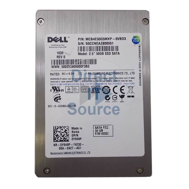 Dell MCB4E50G5MXP-0VBD3 - 50GB SATA 3.0Gbps 2.5" SSD