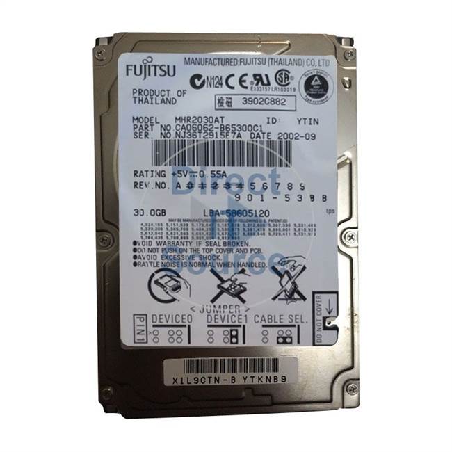 MHR2030AT Fujitsu - 30GB 4.2K IDE 2.5" Cache Hard Drive