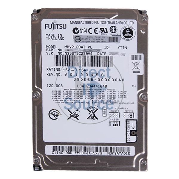 Fujitsu MHV2120AT - 120GB 4.2K ATA/100 2.5" 8MB Cache Hard Drive