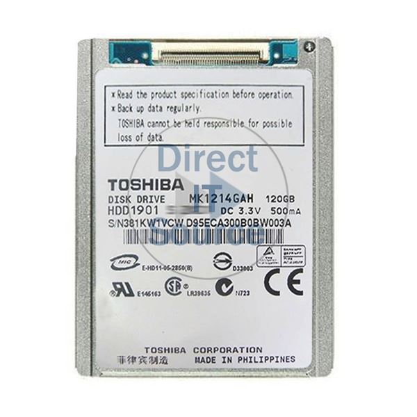 Toshiba MK1214GAH - 120GB 4.2K ATA/100 1.8" 8MB Cache Hard Drive