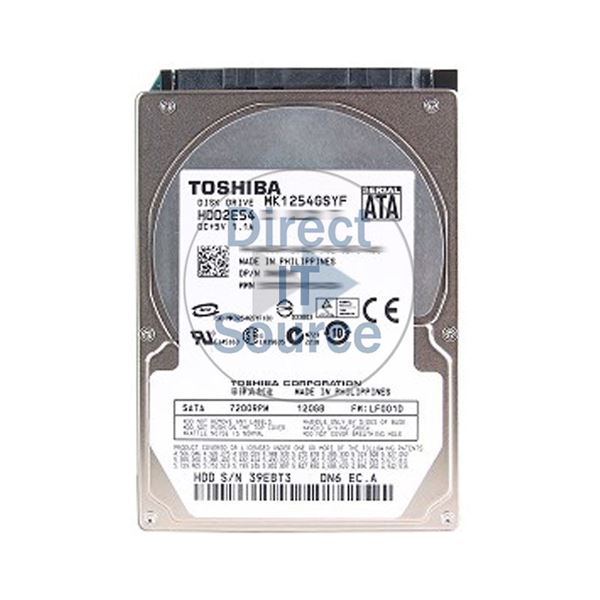 Toshiba MK1254GSYF - 120GB 7.2K SATA 2.5" 16MB Cache Hard Drive