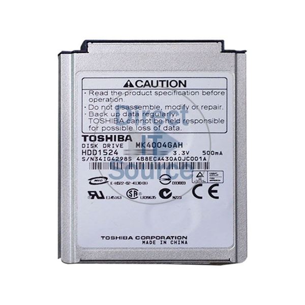 Toshiba MK4004GAH - 40GB 4.2K ATA/100 1.8" 512KB Cache Hard Drive