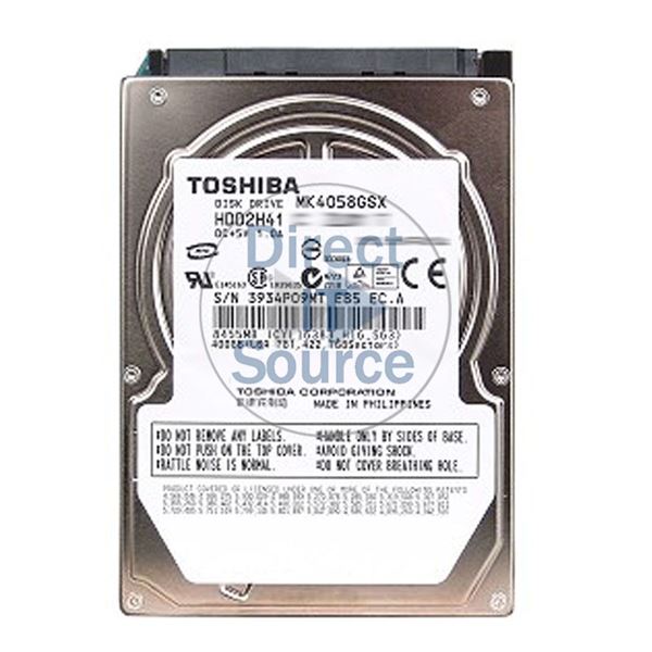 Toshiba MK4058GSX - 400GB 5.4K SATA 3.0Gbps 2.5" 8MB Cache Hard Drive