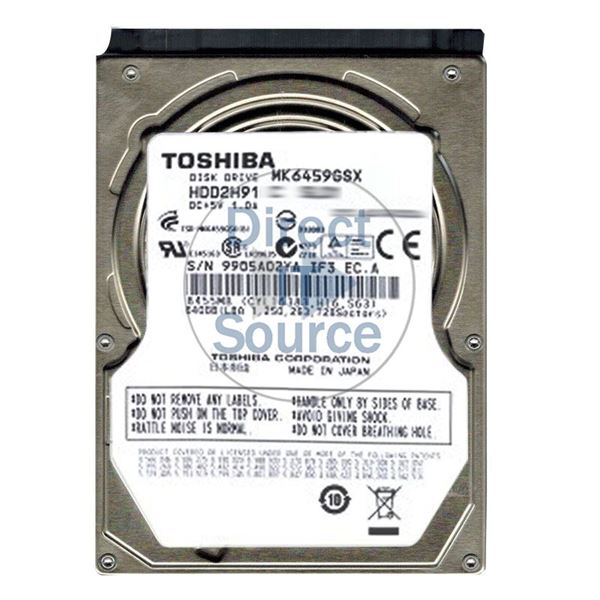 Toshiba MK6459GSX - 640GB 5.4K SATA 3.0Gbps 2.5" 8MB Cache Hard Drive