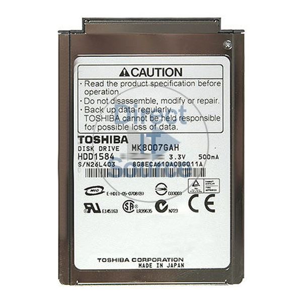 Toshiba MK8007GAH - 80GB 4.2K ATA/100 1.8" 2MB Cache Hard Drive
