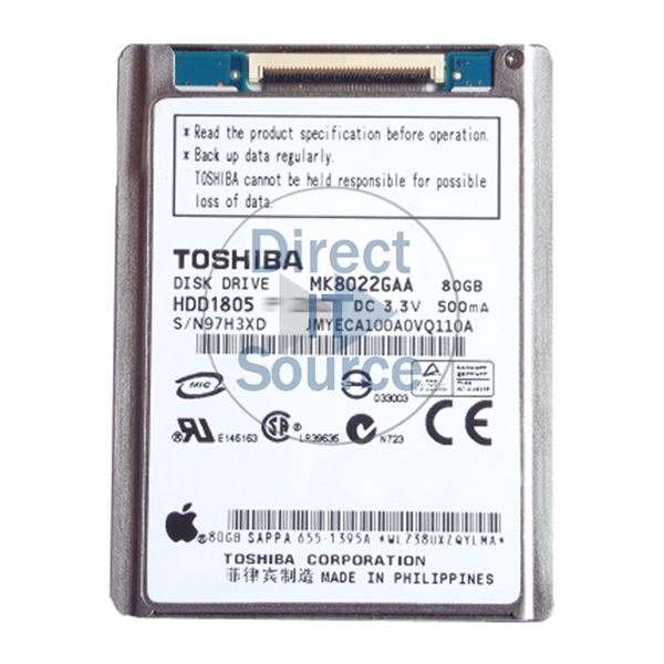 Toshiba MK8022GAA - 80GB 3.6K IDE 1.8" 2MB Cache Hard Drive