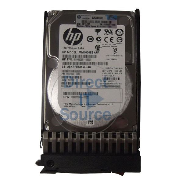 HP MM1000EBKAF - 1TB 7.2K SATA 3.0Gbps 2.5" Hard Drive