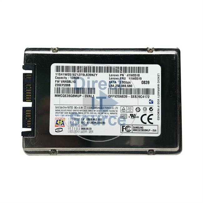Samsung MMCQE28G8MUP-0VAL1 - 128GB uSATA 1.8" SSD