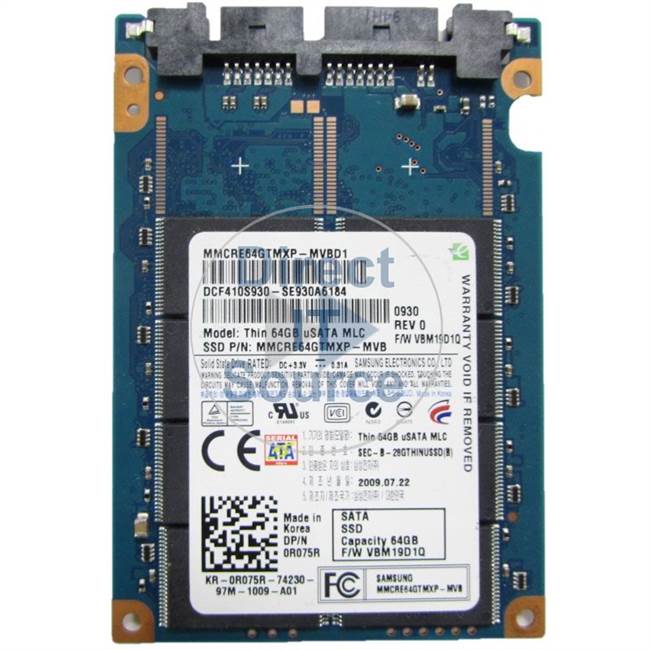 Samsung MMCRE64GTMXP-MVBD1 - 64GB uSATA 1.8" SSD