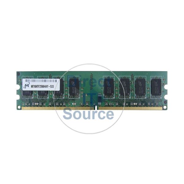 Micron MT16HTF25664AY-533 - 2GB DDR2 PC2-4200 Non-ECC Unbuffered 240Pins Memory
