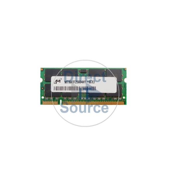 Micron MT16HTF25664HY-667E1 - 2GB DDR2 PC2-5300 Non-ECC Unbuffered 200Pins Memory