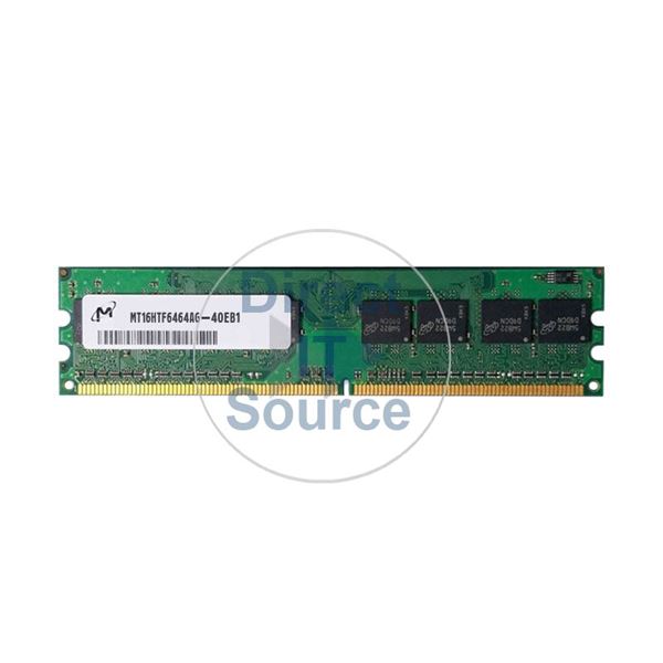 Micron MT16HTF6464AG-40EB1 - 512MB DDR2 PC2-3200 Non-ECC Unbuffered Memory