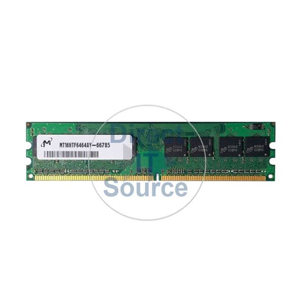 Micron MT16HTF6464AY-667B5 - 256MB DDR2 PC2-5300 Non-ECC Unbuffered Memory
