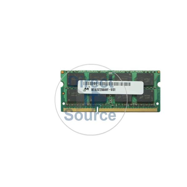 Micron MT16JSF25664HY-1G1D1 - 2GB DDR3 PC3-8500 Non-ECC Unbuffered 204Pins Memory