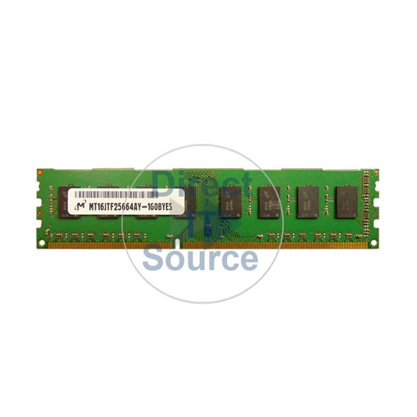 Micron MT16JTF25664AY-1G0BYES - 2GB DDR3 PC3-8500 Non-ECC Unbuffered 240-Pins Memory