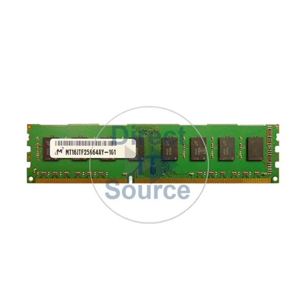 Micron MT16JTF25664AY-1G1 - 2GB DDR3 PC3-8500 Non-ECC Unbuffered 240-Pins Memory