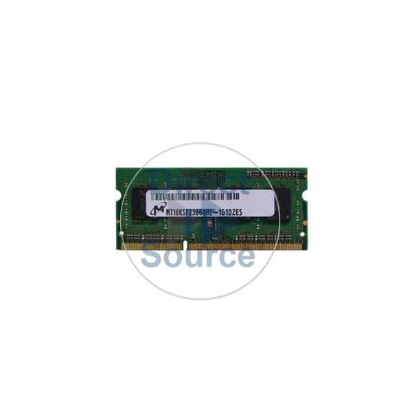 Micron MT16KSF25664HZ-1G1DZES - 2GB DDR3 PC3-8500 Non-ECC Unbuffered 204-Pins Memory