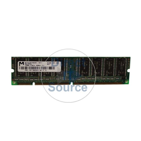 Micron MT16LSDT1664AG-10EC7 - 128MB SDRAM PC-100 Non-ECC Unbuffered 168-Pins Memory